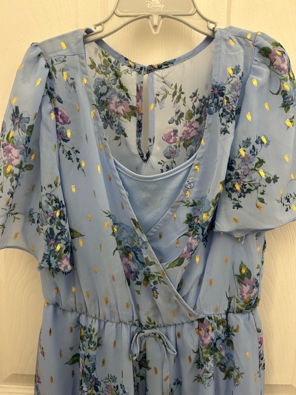 Blue Floral Jumper, Sz 7 - Picture 3 of 5